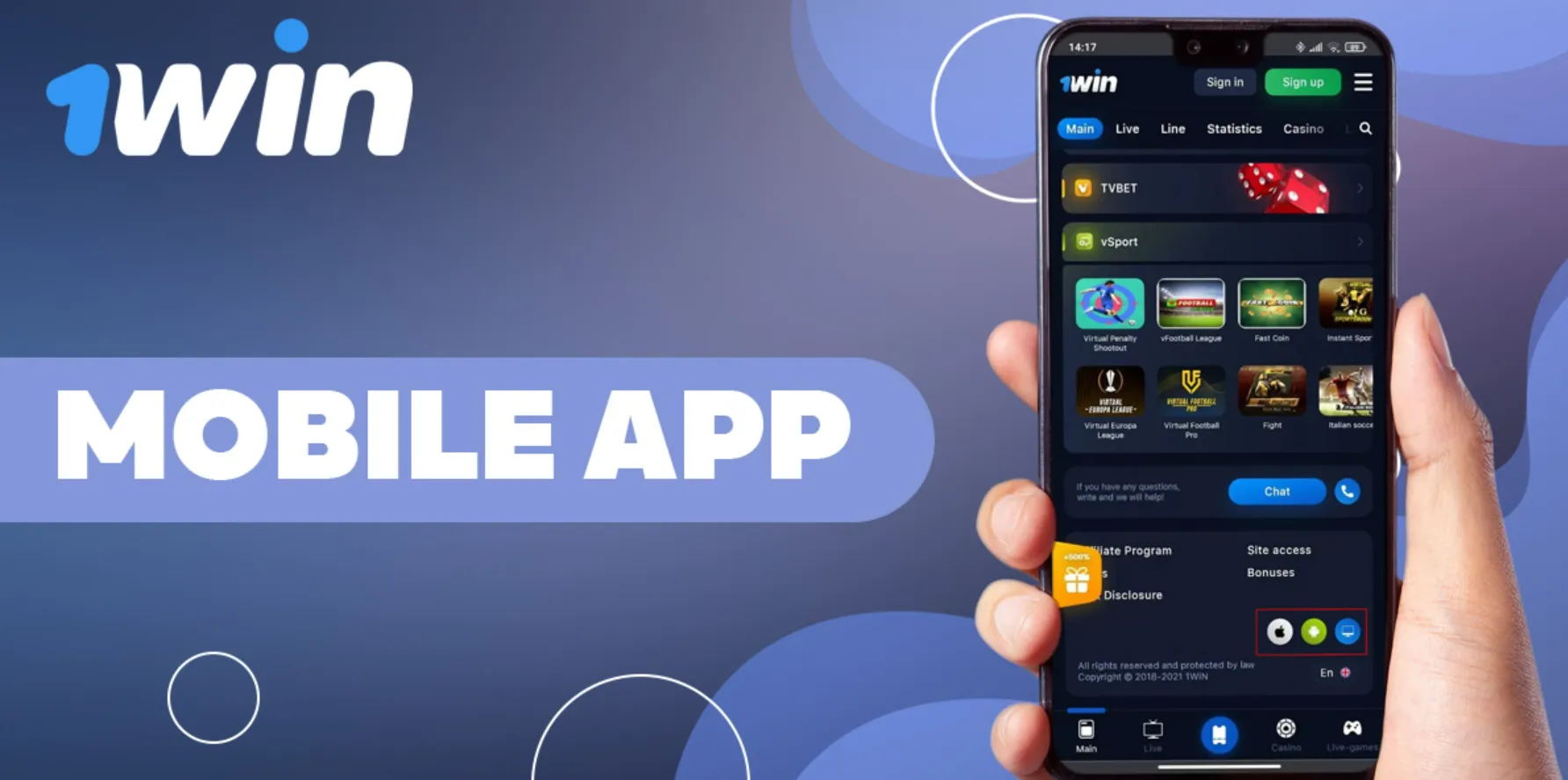 1win official mobile app in India